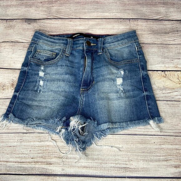 Harper High Rise Jean Shorts Size 25 - Picture 1 of 4